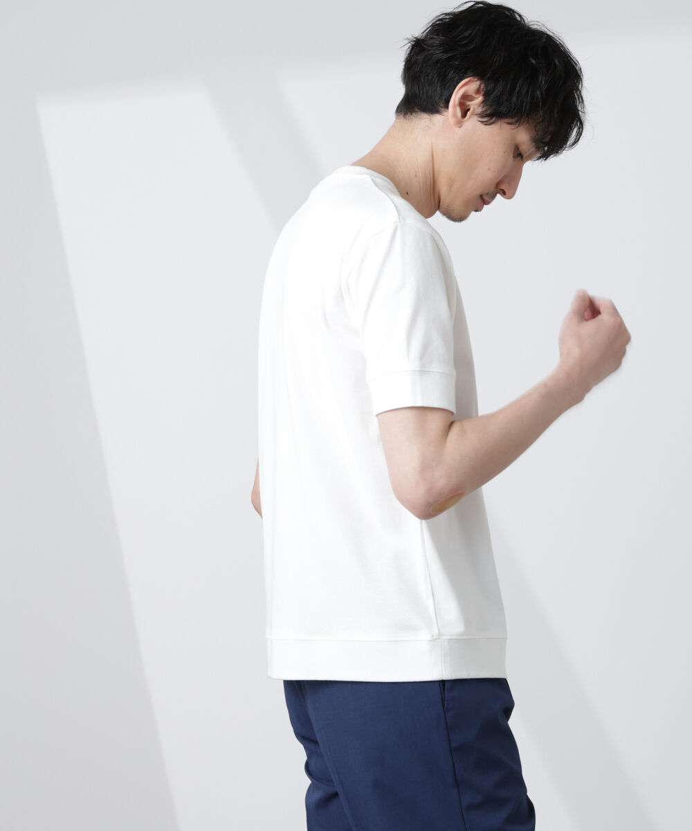 nano･universe「[FORMAL JERSEY]クルーネックカットソー半袖」|Tシャツ・カットソー|