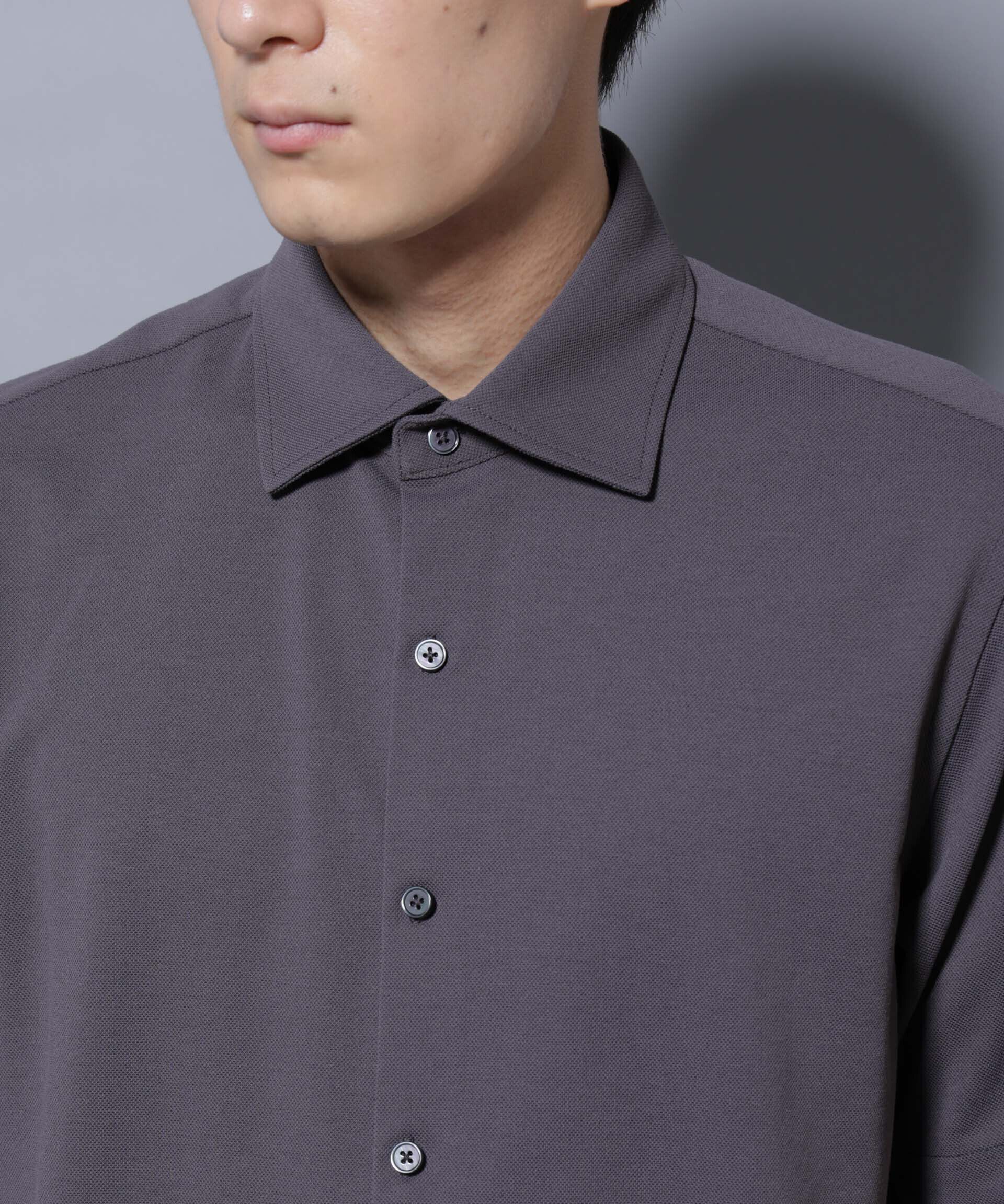 nano･universe「「N SHIRTS」 AERO FREEZE 鹿の子シャツ」|シャツ・ブラウス|