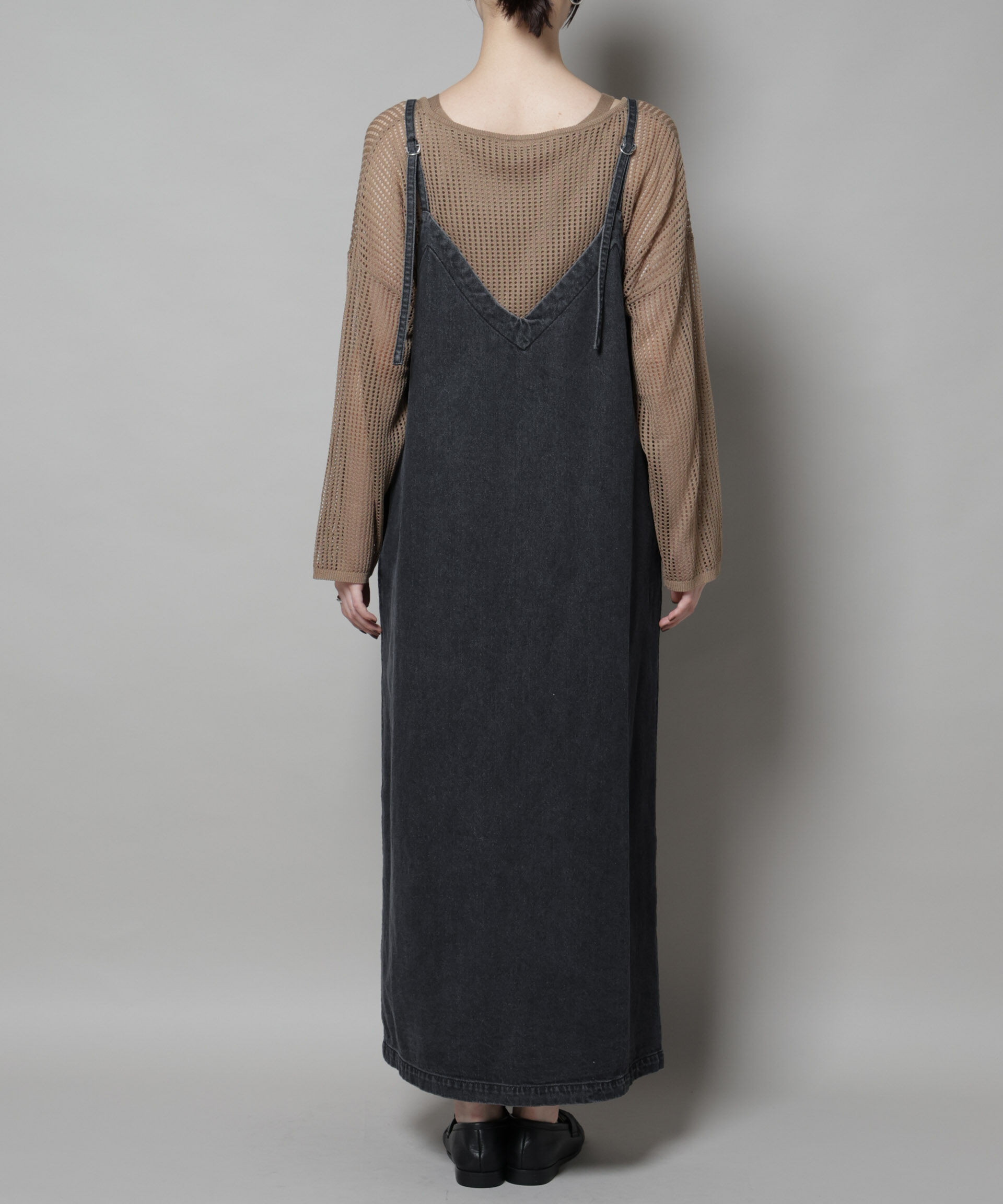 nano･universe「前後2wayデニムキャミソールワンピース」|ワンピース|