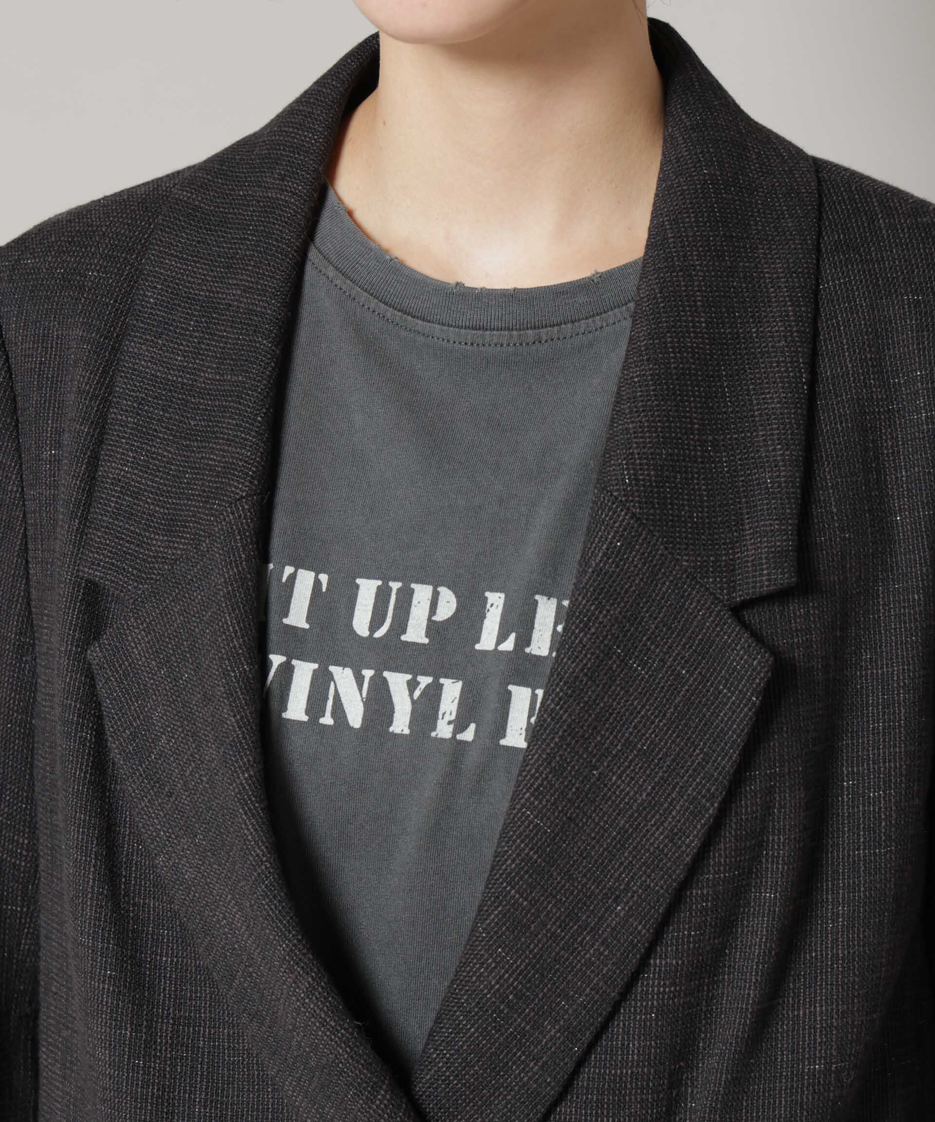 nano･universe「ツイードセミダブルジャケット(セットアップ可)」|テーラードジャケット|