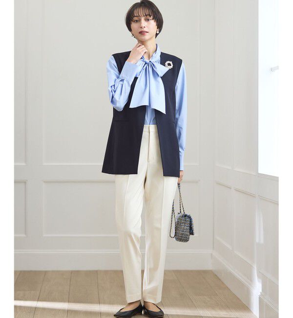 23区「【洗える】ウォームストレッチ テーパード パンツ」|その他|