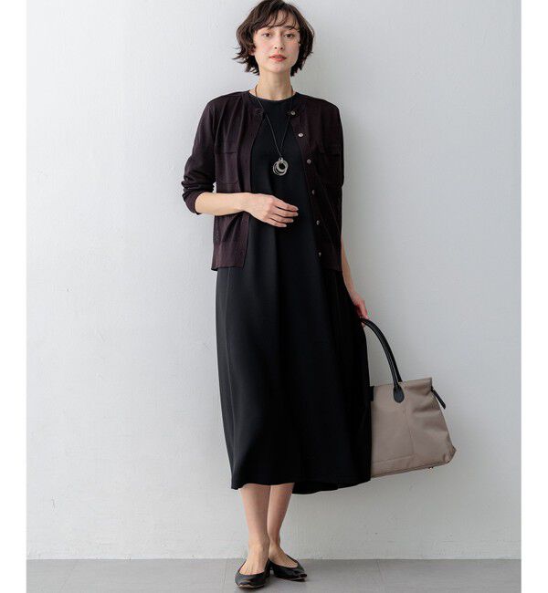 23区「【一部先行予約/WEB&一部店舗限定カラーあり】シャイニーシアー フラップポケット カーディガン」|カーディガン|