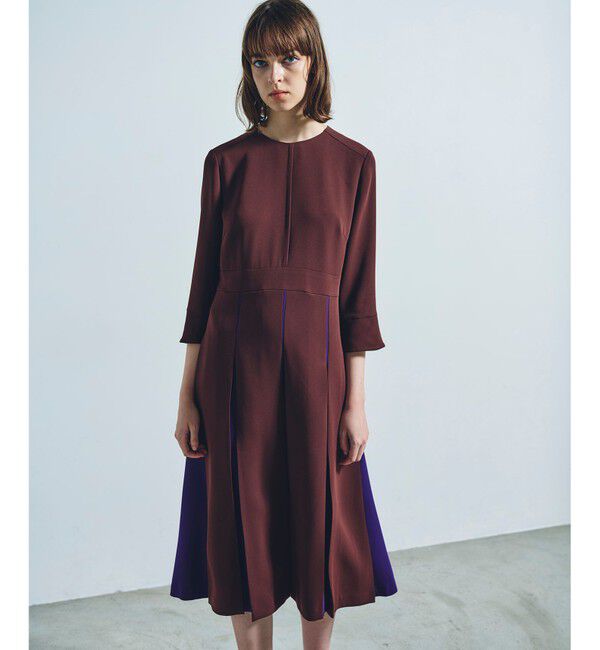 Grace Class「バイカラーラインドレス」|ワンピース|