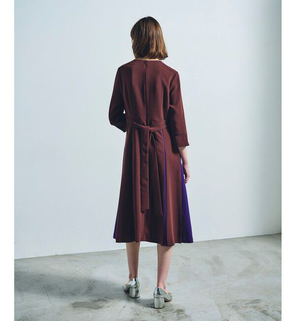 Grace Class「バイカラーラインドレス」|ワンピース|