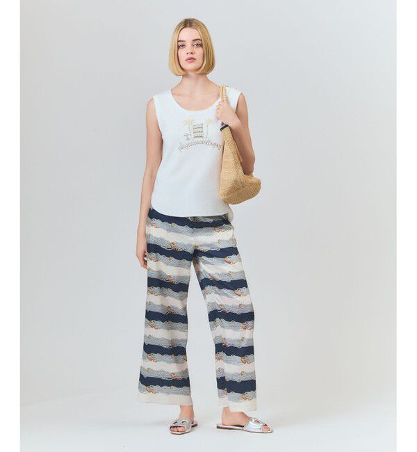 Grace Class「ロープボーダーパンツ」|その他|ネイビー