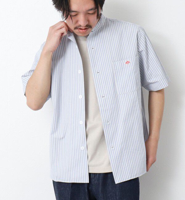 NOLLEY'S goodman「【DANTON/ダントン】BAND COLLAR SHIRT SS 25SS」|シャツ・ブラウス|