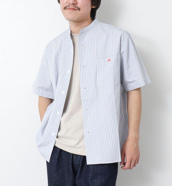 NOLLEY'S goodman「【DANTON/ダントン】BAND COLLAR SHIRT SS 25SS」|シャツ・ブラウス|