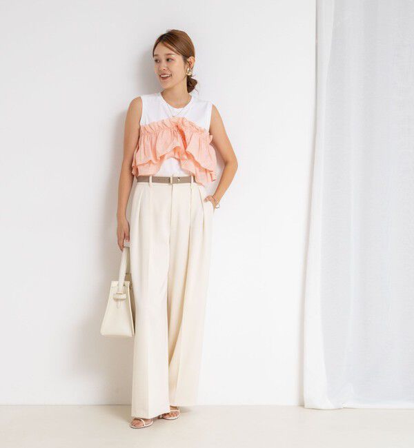 NOLLEY'S sophi「マルチWAYストライプフリルトップス」|Tシャツ・カットソー|