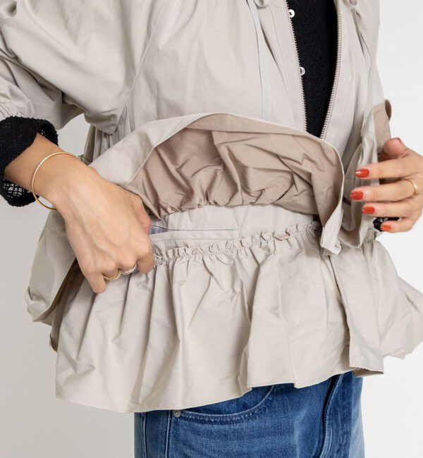 NOLLEY'S「【MARILYN MOON/マリリーンムーン】スパイラルタフタラッフルブルゾン」|ブルゾン・スタジャン|