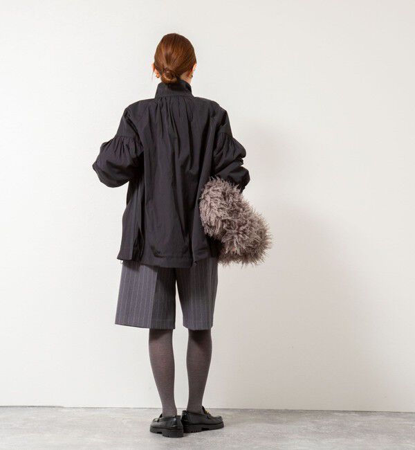 NOLLEY'S「【MARILYN MOON/マリリーンムーン】volume sleeve taffeta mid blouson」|ブルゾン・スタジャン|