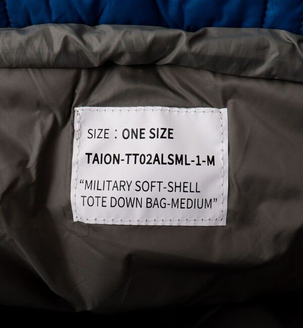 NOLLEY'S goodman「【TAION / タイオン】MILITARY SOFT SHELL DOWN TOTE BAG M」|トートバッグ|