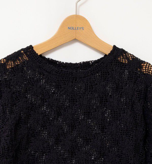 NOLLEY'S「ウォッシャブルレースロンT」|Tシャツ・カットソー|