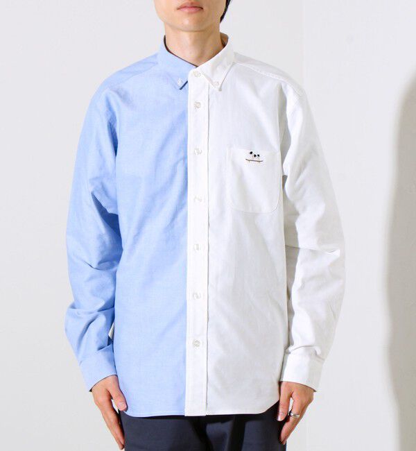 GLOSTER「【定番&times;遊び心】フレブル刺繍BDシャツ 無地/クレイジーパターン」|シャツ・ブラウス|