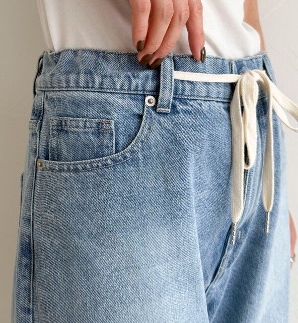 fredy emue「ドロストデニムパンツ」|デニム|