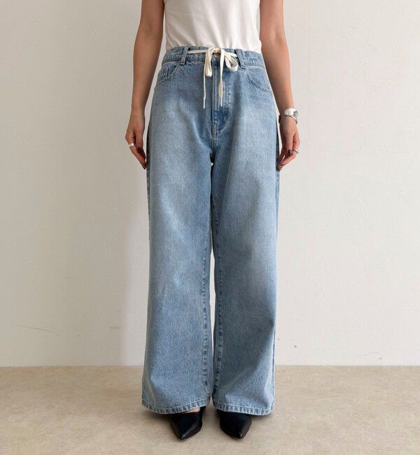 fredy emue「ドロストデニムパンツ」|デニム|