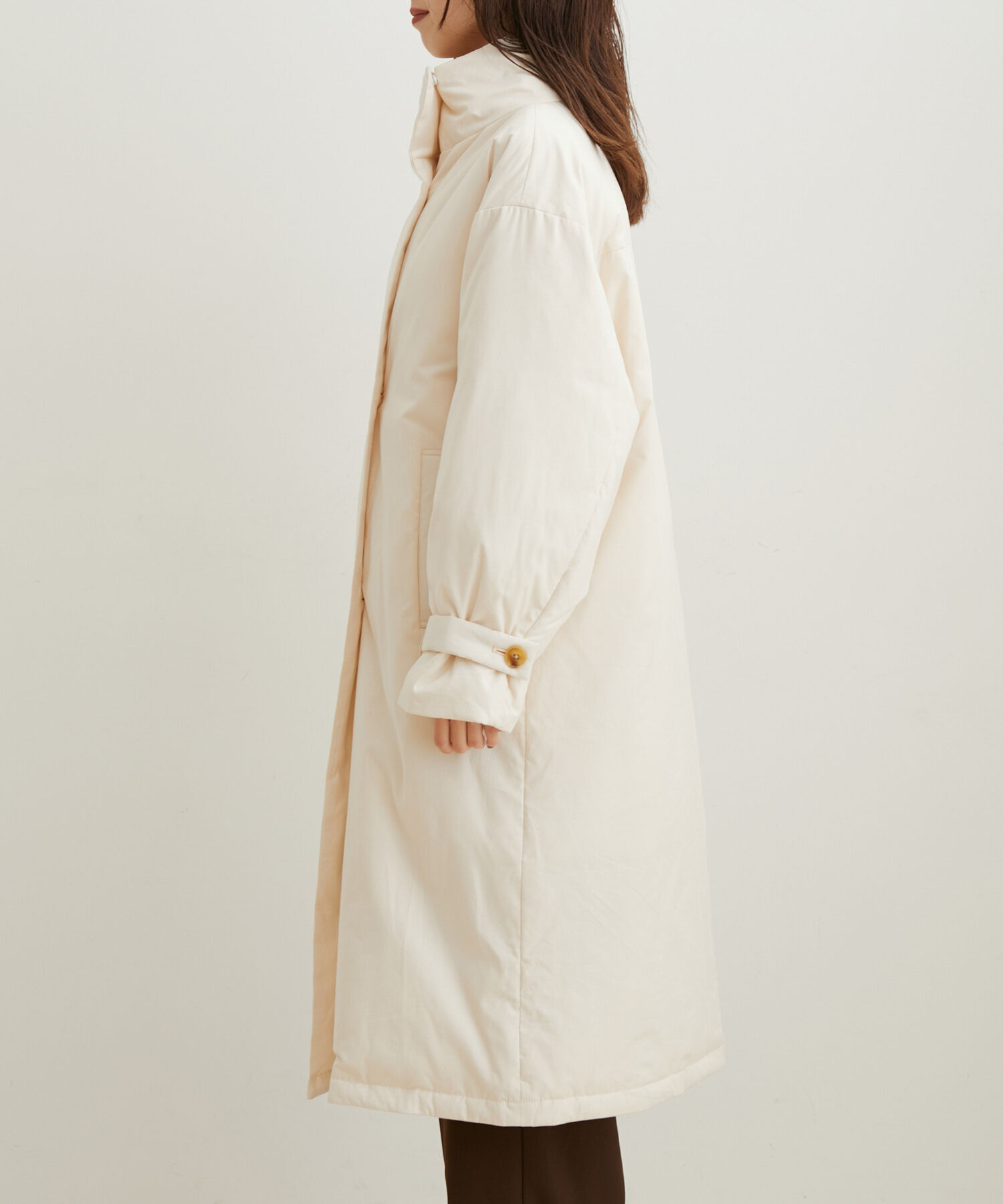 VIS「【保温機能綿】スタンドカラーパデットコート」|その他|