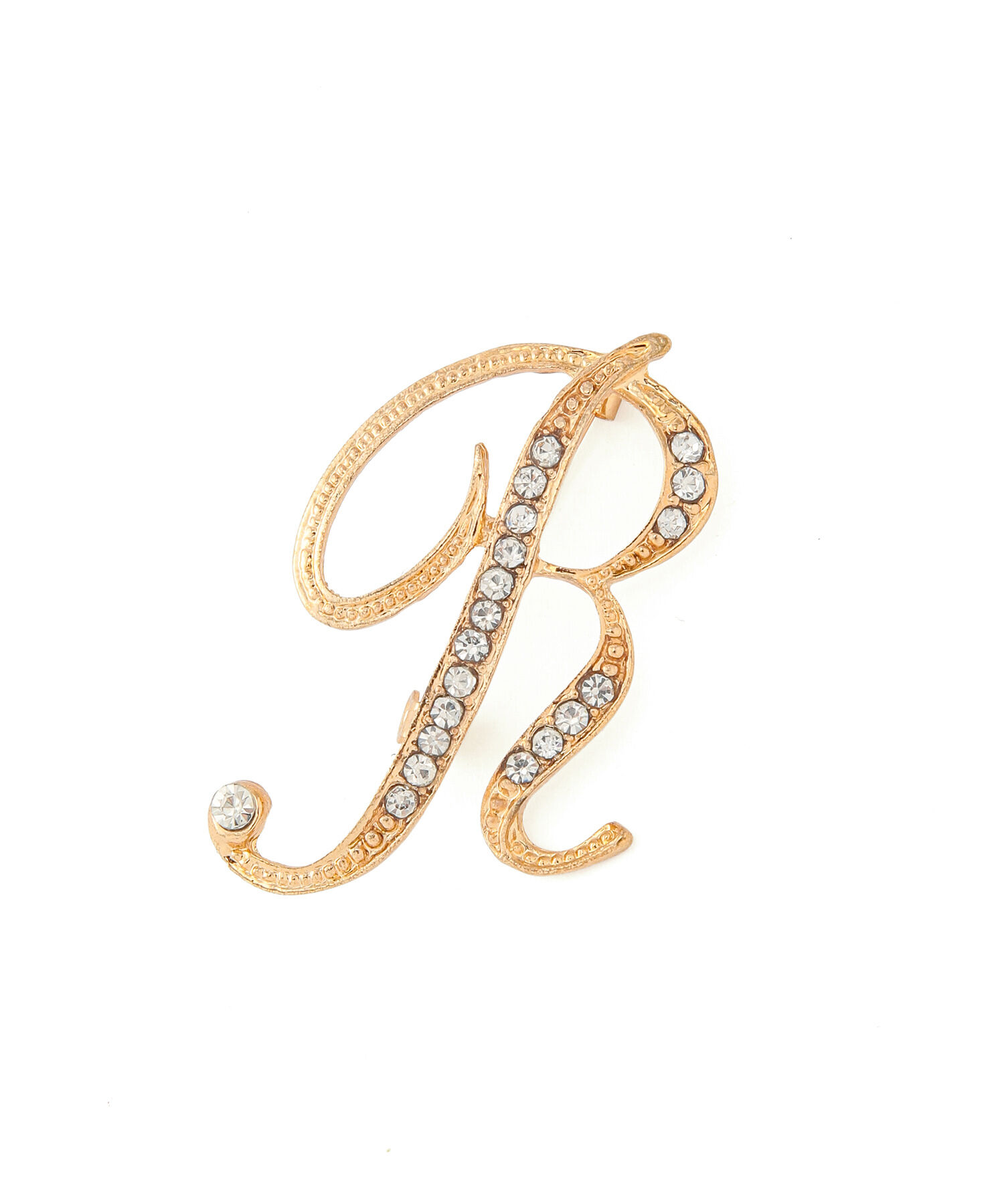 VIS「ビジューイニシャルブローチ」|ブローチ・コサージュ|