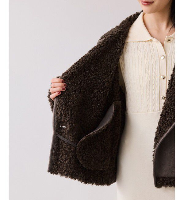 VIS「フェイクムートンジャケット」|ブルゾン・スタジャン|