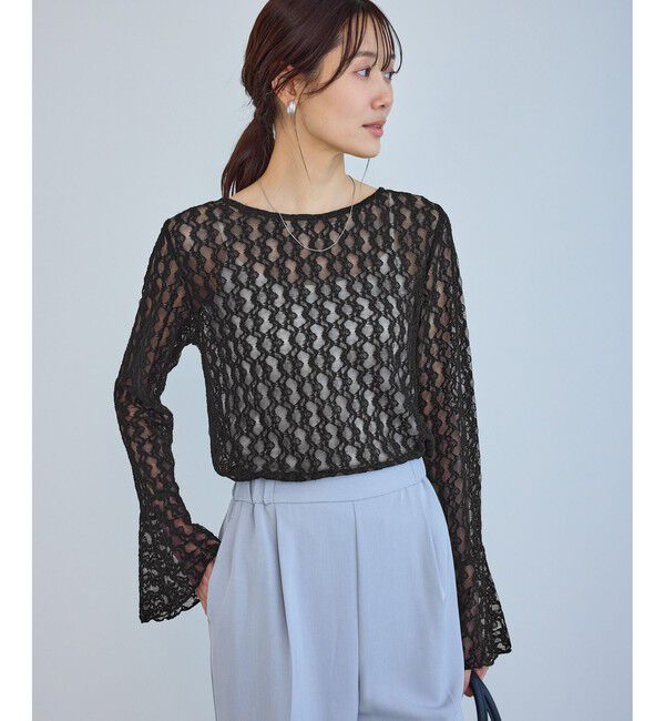 Rope&rsquo;Picnic「ベルスリーブレースカットトップス」|Tシャツ・カットソー|