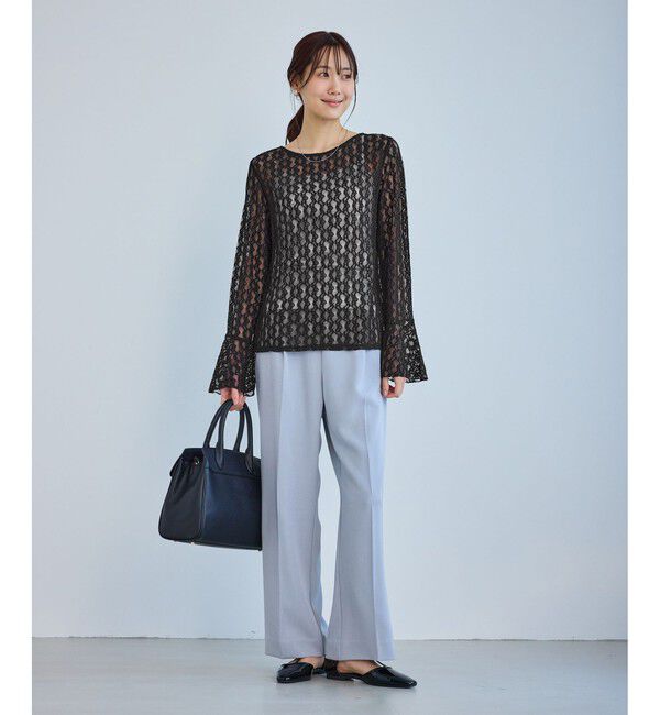 Rope&rsquo;Picnic「ベルスリーブレースカットトップス」|Tシャツ・カットソー|