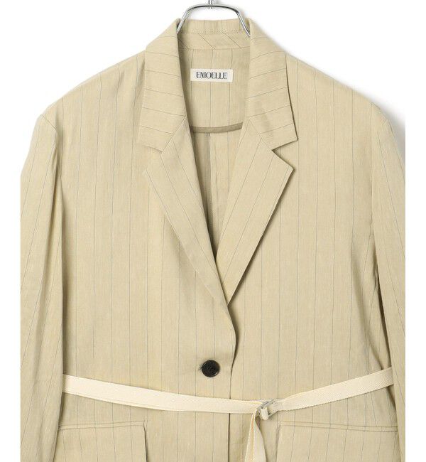 ADAM ET ROPE'「【EMOELLE】ドロストシャツジャケット」|テーラードジャケット|