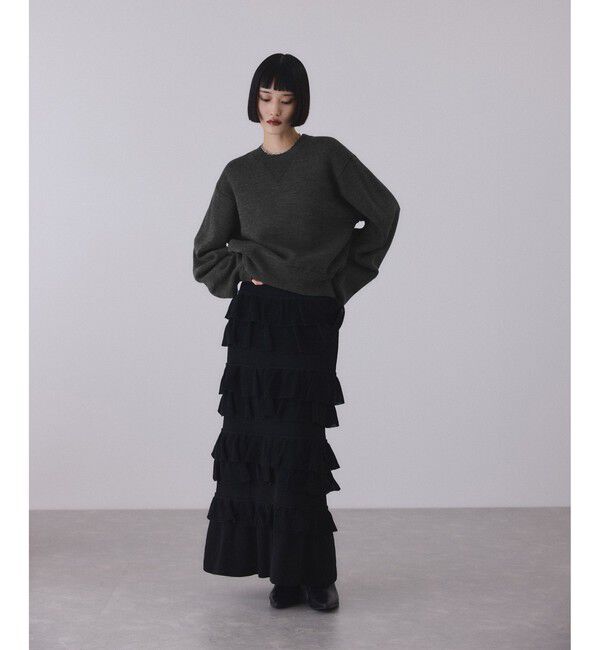 ADAM ET ROPE'「バイカラーリバーシブルニットプルオーバー」|ニット・セーター|