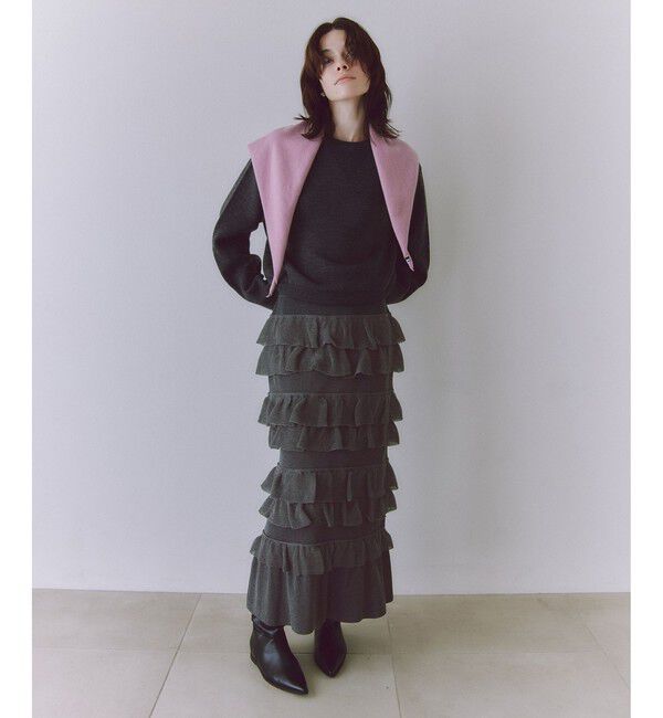 ADAM ET ROPE'「バイカラーリバーシブルニットプルオーバー」|ニット・セーター|