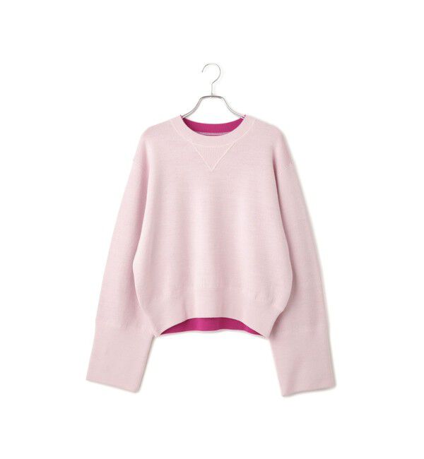 ADAM ET ROPE'「バイカラーリバーシブルニットプルオーバー」|ニット・セーター|