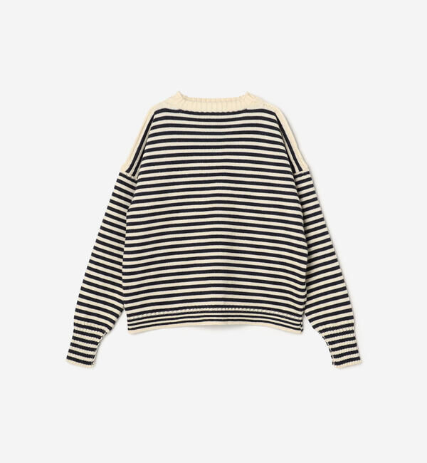  「Le Tricoteur | クロップド ガンジーセーター WOMEN」|ニット・セーター|