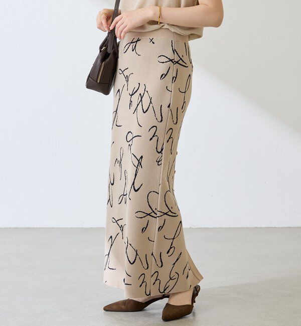  「【前後2WAY】センターボタンニットスカート」|スカート|