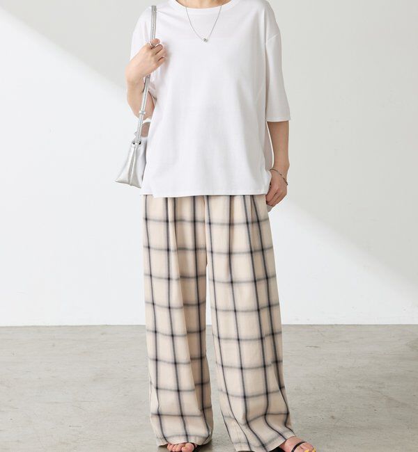  「チェックタックパンツ」|チノ|