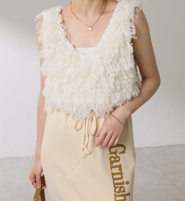  「クロップドニットベスト」|ニット・セーター|