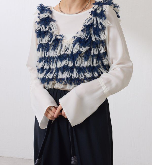  「クロップドニットベスト」|ニット・セーター|