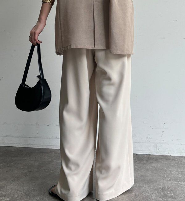  「【累計販売数3万枚突破/23色4サイズ展開！】タックワイドパンツ」|チノ|