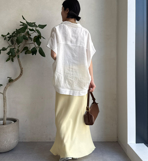  「リネンドロストフレンチシャツ」|シャツ・ブラウス|