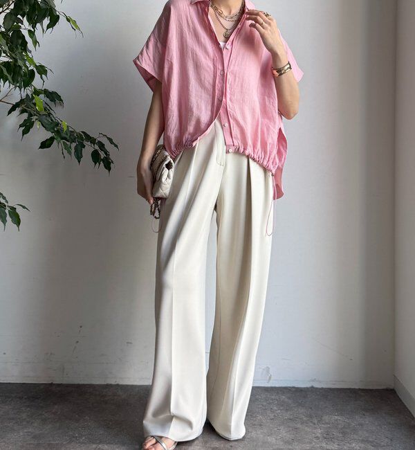  「リネンドロストフレンチシャツ」|シャツ・ブラウス|