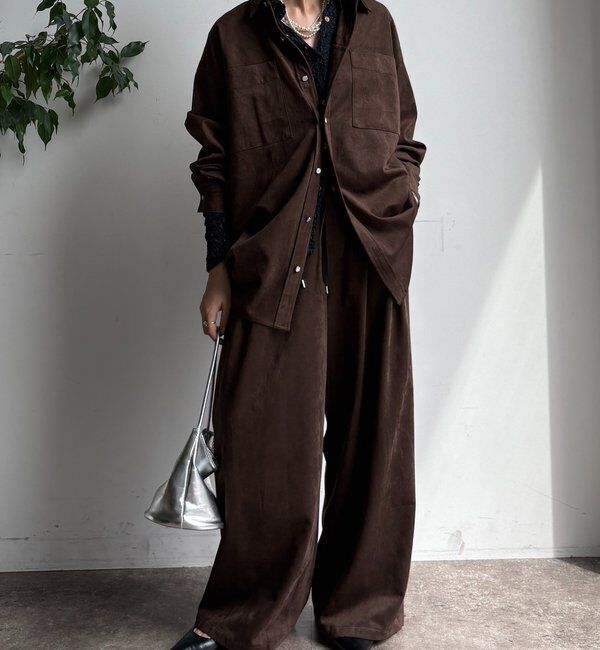  「スウェードタックパンツ」|チノ|