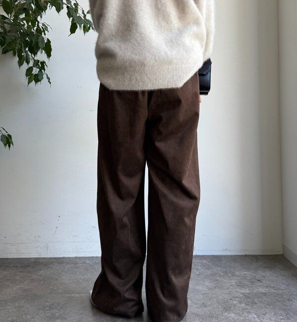  「スウェードタックパンツ」|チノ|