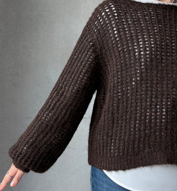  「【WEB限定】メッシュニットプルオーバー＋インナーセット」|ニット・セーター|