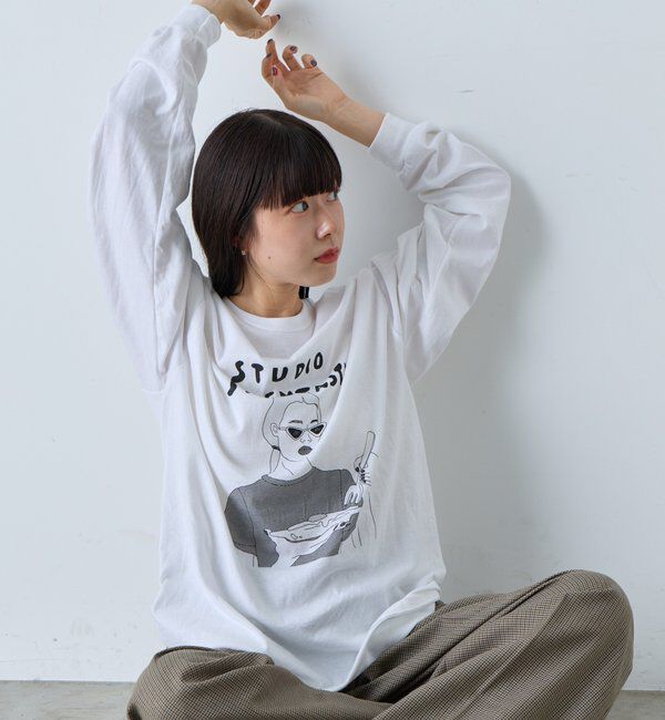  「【WHIMSIC】シェンタスティック スタジオ シルクスクリーンプリントT」|Tシャツ・カットソー|