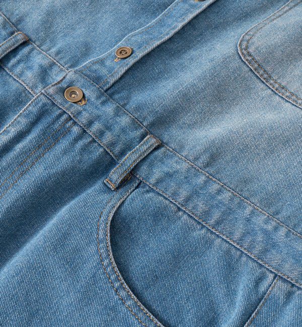  「【一枚で決まる】デニムジャンプスーツ」|ワンピース|