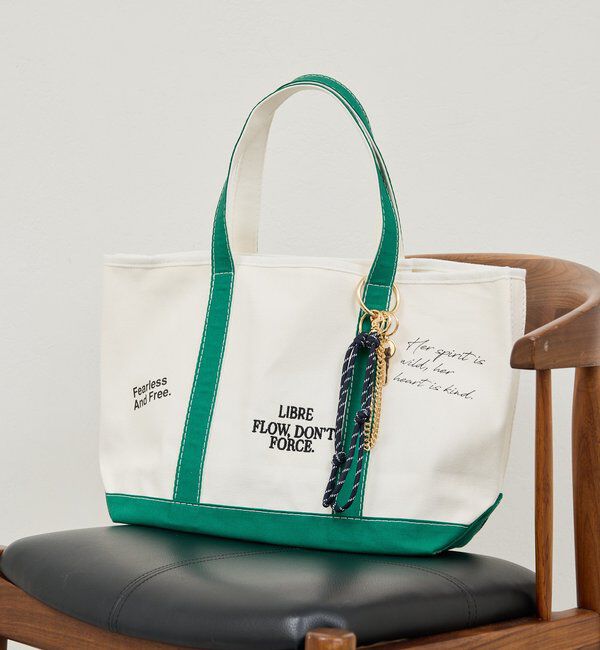  「メッセージキャンバストート」|トートバッグ|グリーン