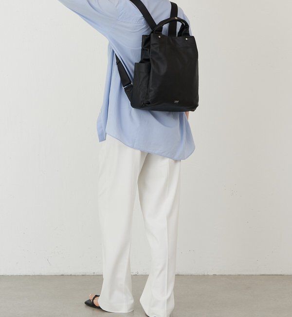  「レザー2ハンドルリュックサック」|リュック|