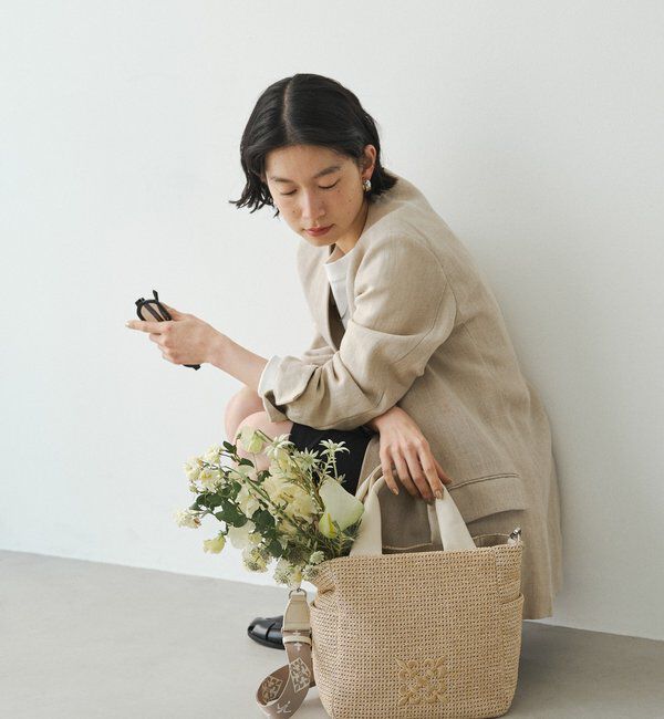  「ナイロンラフィア2WAYトートバッグ」|トートバッグ|