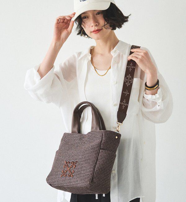  「ナイロンラフィア2WAYトートバッグ」|トートバッグ|