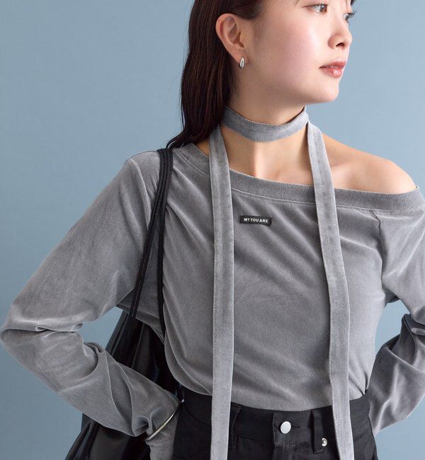  「ワンショルプルオーバー」|Tシャツ・カットソー|グレー