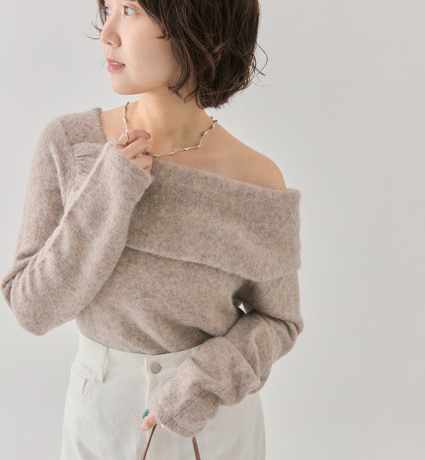  「ワンショルデザインニット」|ニット・セーター|