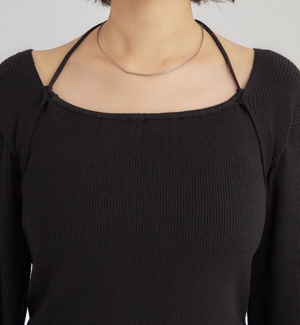  「ペプラムレイヤードニット」|ニット・セーター|