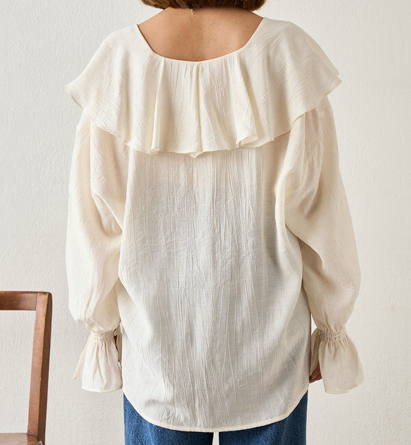  「フリルカラーブラウス」|シャツ・ブラウス|