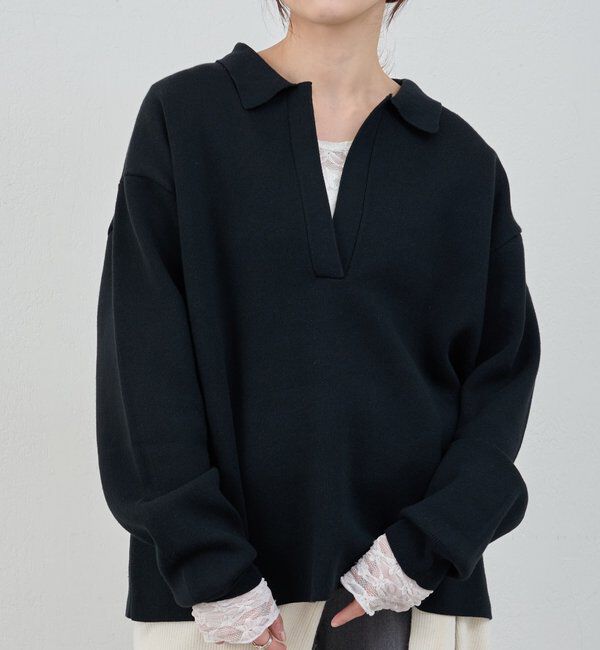  「スキッパーラガーニット」|ニット・セーター|